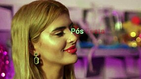 Hot Interracial Couple Fucks Hard After Party, Cum on Tits!