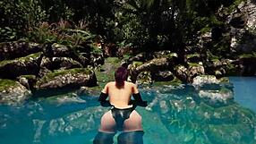 Petite Girl Faces Giant Cock Destroying Her Pussy And Ass In Hentai Game 3D