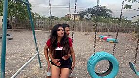 And If They Discover Us Fun Sex In A Public Park With My Fucking Whore Girlfriend And A Horny Stranger!