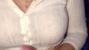 lipstick on during blowjob and handjob session