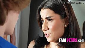 boy touches stepsister's big natural tits