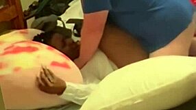 Homemade amateur ebony coworker after work