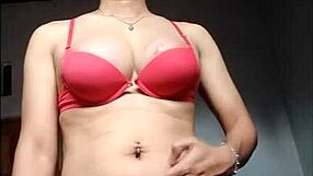 Asian Shemale Jerking Her Cock