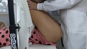 two naughty teens let the doctor play with their pussies?