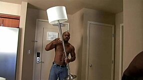 Slutty Big Tits Blonde Milf with Two Black Muscles