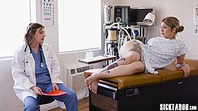 lesbian vanessa vega fingers riley nixon's ass before big ass fucking