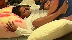 Homemade amateur ebony coworker after work