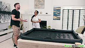 Can Seth Gamble Resist Payton Preslee's Wet Nuru Rubs?