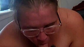 amateur beautiful wife enjoys a large meal