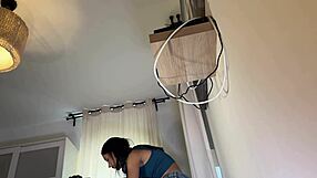 Can She Be Most Beautiful Girl Ever Look Sexy Blue Mini Skirt Panties