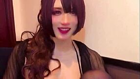 i'm a cute japanese ladyboy masturbating while streaming