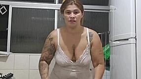 Would you eat me in this sexy nightie while flashing?