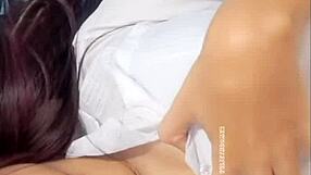 i gave a brunette a relaxing massage after bath