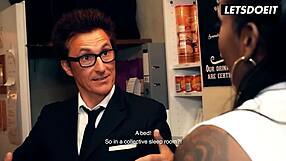 Big tits brunette barbara bieber gets seduced and fucked hard by businessman in horny hostel!