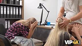 Vip4k Hot And Playful Blonde Zlata Shine Is Cheating On Her Gf With A Big Boss