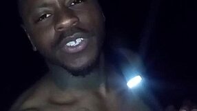 Showing natural features privately on warm night. Moving towards woman as moon enhances wolf resemblance.