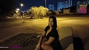 wife filmed sucking big cock in city square