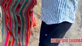 desi girl gets outdoor fuck with boyfriend in dirty talk!