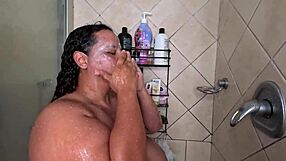 I enjoy a relaxing soapy shower as a BBW