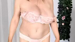 Stepmom, seduce your stepson with a striptease, blowjob, and cumshot on huge boobs?