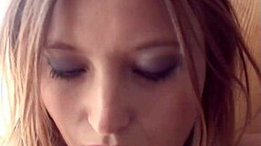 katrina is in her kitchen, she begins to finger her pussy, getting it wet and ready