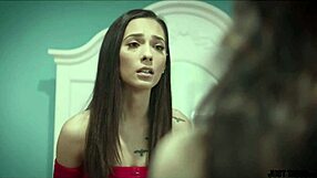 Powerful stepfather takes teen's virginity with big cock in taboo Justtaboo scene.