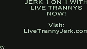 Watch shemale cum on legs and feet!