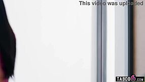 cheating with busty milf in-law romi rain right next to his wife