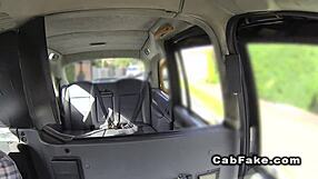 Belgium tourist sucks huge cock in fake cab!