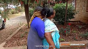 Huge Natural Boobs BBW Black Lesbians Fuck Double Dildo & Cum Hard