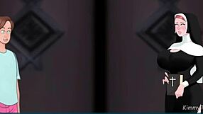 Nun Fucked in Confession Booth by Huge White Cock at Church