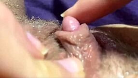 Closeup View of Big Clit Pulsing During Powerful Orgasm in Vagina Focus