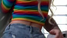 Stepdad Catches Stepson Fucking Stepsis in Rough Manner