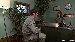 Shemale boss anal fucks auditioner in kinky domination