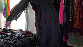 i try on random clothes and tease the camera with my packer on and off