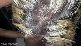 Homemade swing house visit, gave to two in glory hole while cuck filmed and jerked.