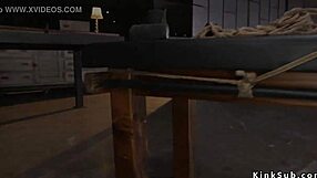 Big Tits Submissive In Torn Pantyhose Gets Fucked