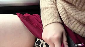 Japanese Teen Sucks Old Guy in Car