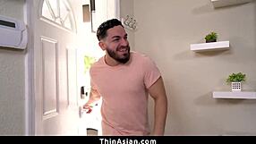 Teen caught with remote vibrator, guy gives real cock - thinasian