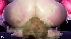 Alice performs face sitting fart under the witch