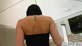 Teen 18+ Participates In Bukkake Session With Six Guys, Getting Cum For Cover