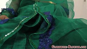 Arab babe sucks black rod