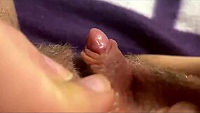 Closeup View of Big Clit Pulsing During Powerful Orgasm in Vagina Focus