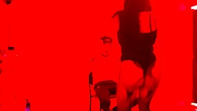 Want to see a sexy dance in erotic lingerie? scruffy man invites us to exclusive catwalk