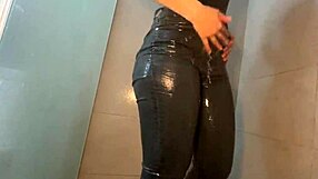 Wet Jeans Sexy Ass - Teasing Fetish Step Sister