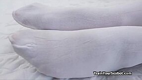 Female bot gets tag teamed by a curious couple in a steamy encounter