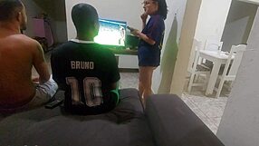 i had to fuck my husbands friend cuz of a bet but i got so horny and did dp with both of em