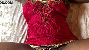 african black ebony gets fucked in red nightwear