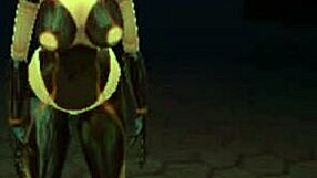 monster girl island prologue halloween especial en espa�ol mujer elfa satando una buena polla con su hermana neko y chica slimer me domina