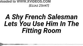 M4F shy French salesman in fitting room 😏